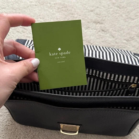 Kate Spade Navy Leather Satchel Bag - Picture 8 of 12